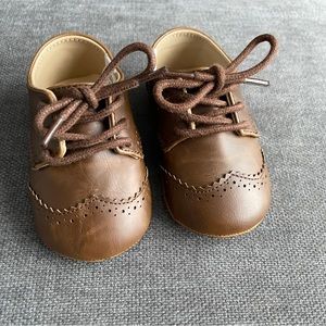 Janie and Jack cute brown baby shoes 6-12m